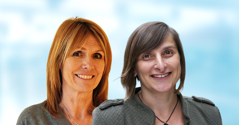 Headshot of Stefanie Sullivan and Jo McIntyre